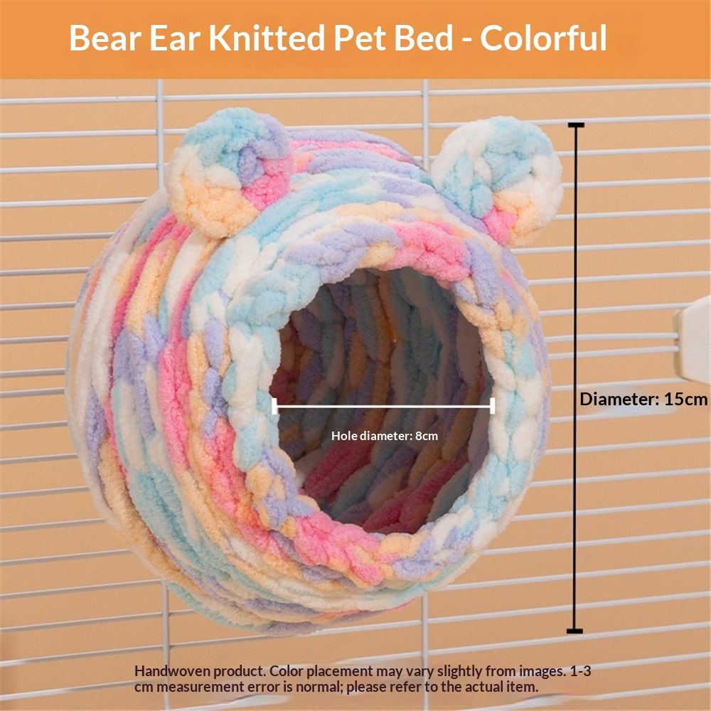 Bird's Nest, Breeding Room Parrot Nesting with Cockcomb, Lovebird, Canary, Sparrow, Cute Ear Design Bird's Nest  (Multi-Colored)