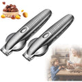 Chestnut Open Clip, Stainless Steel Chestnut Cutter Tool, Kitchen Peeler Clip for Chestnuts, Nut Opener Nut Knife for Pecan Cracker (Silver/2pcs)