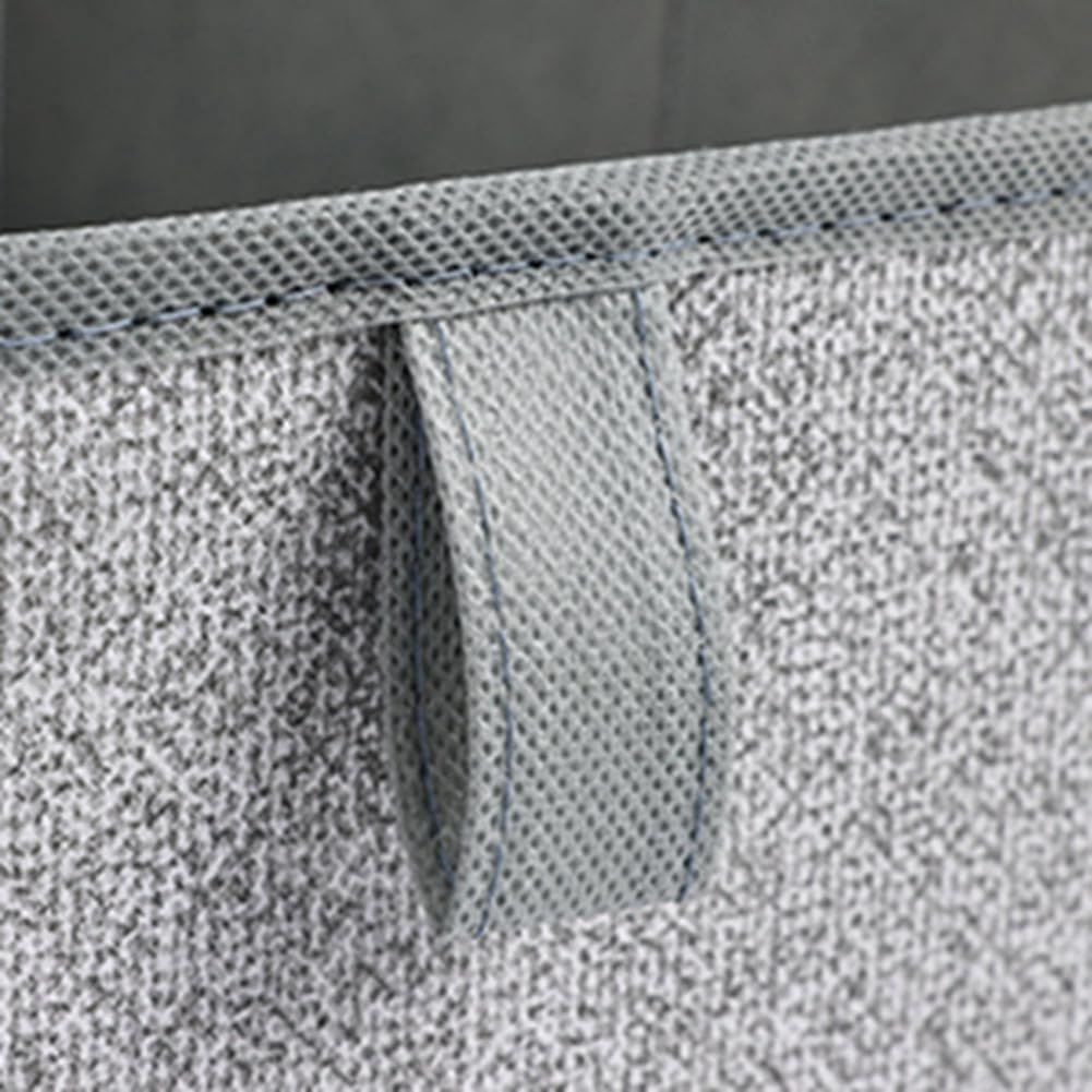 3pcs Closet Storage Bins Shelf Baskets for Shelves, for Organization, Closet Organizers and Storage（grey）