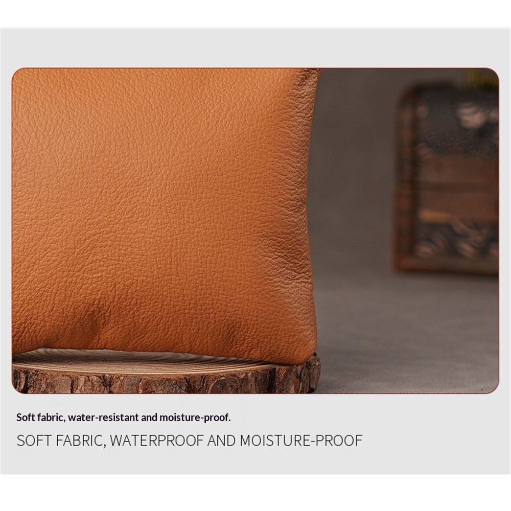 2pcs PU Leather Jewelry Travel Bag Leather Jewelry Pouch Christmas,Wedding Party Favor Gift Bag (Brown)