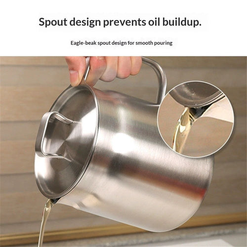 2.0L+oil filter basket - High Resistance, Multifunctional Fryer for Bacon, Chicken, Pasta, Asparagus, Oil Storage. Durable, Safe, Easy to Use – Perfect for Chefs & Cooking Enthusiasts