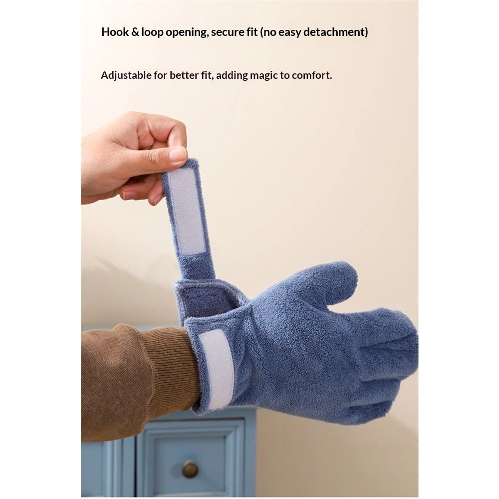 2 Pcs  Calming Sleeping Glove, Bite Proof Animal Handling Gloves, Hedgehog Accessories Calming Glove for Train Your Sugar Glider Small Animals Hamster Rats Pet  (Dark Blue)