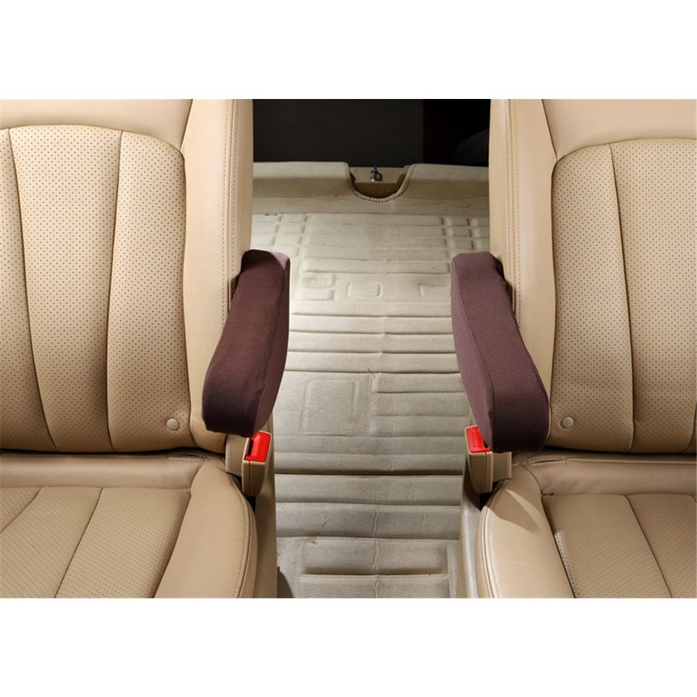 Cloth Fabric Armrest Cover Semi-Universal Fit, Seat Armrest Covers Arm Rest Cover Replacement Fabric One Pair（khaki）