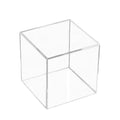 Holders  Acrylic Display Riser Box with One Open Side Versatile Clear Square Retail Merchandise Storage Bin or Product