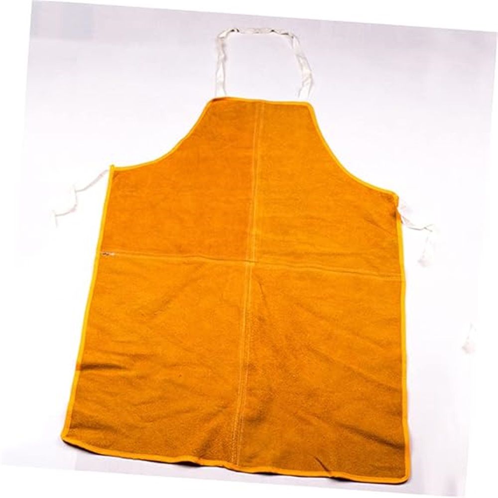 Cowhide Leather Welding Apron Heat&Flame-Resistant Work Apron Wear Resistant Protection Pinafore Safe Workwear（60×90cm）