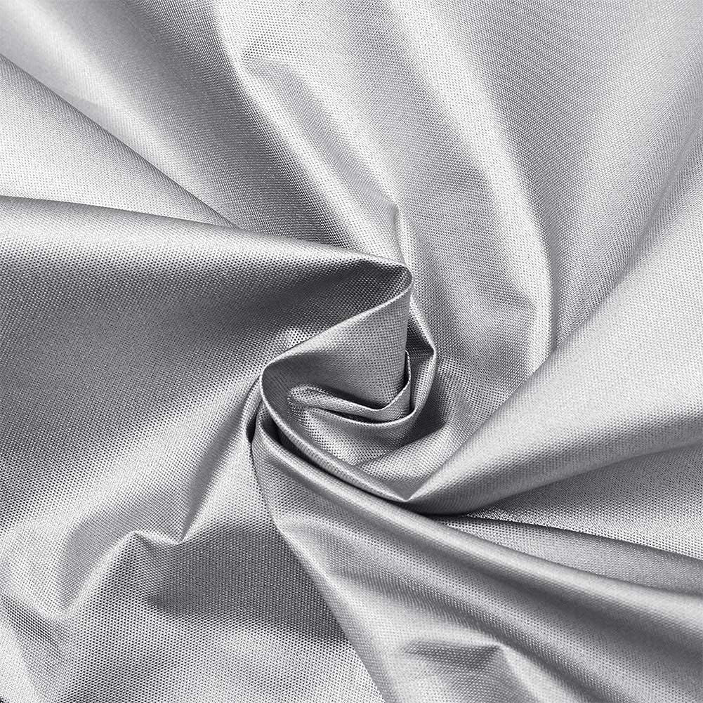 Telescope Cover Outdoor Sun Protective Dust-Proof Astronomical Telescope Cover with Adjustable Drawstring - Silver（420D 100*75cm）