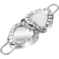 Heart-shaped Steel Handle 304 Stainless Steel Dumpling Mold Easy to Use Perfect Dumpling Tool