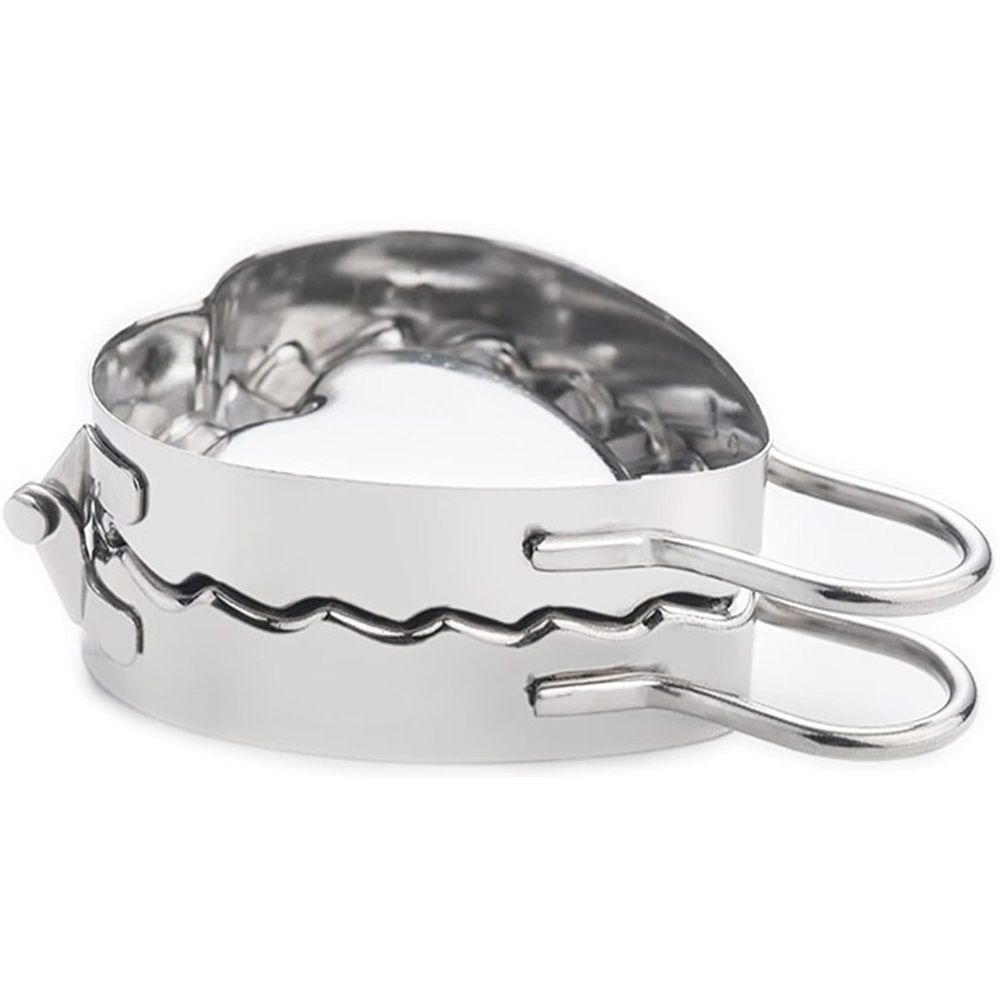 Heart-shaped Steel Handle 304 Stainless Steel Dumpling Mold Easy to Use Perfect Dumpling Tool