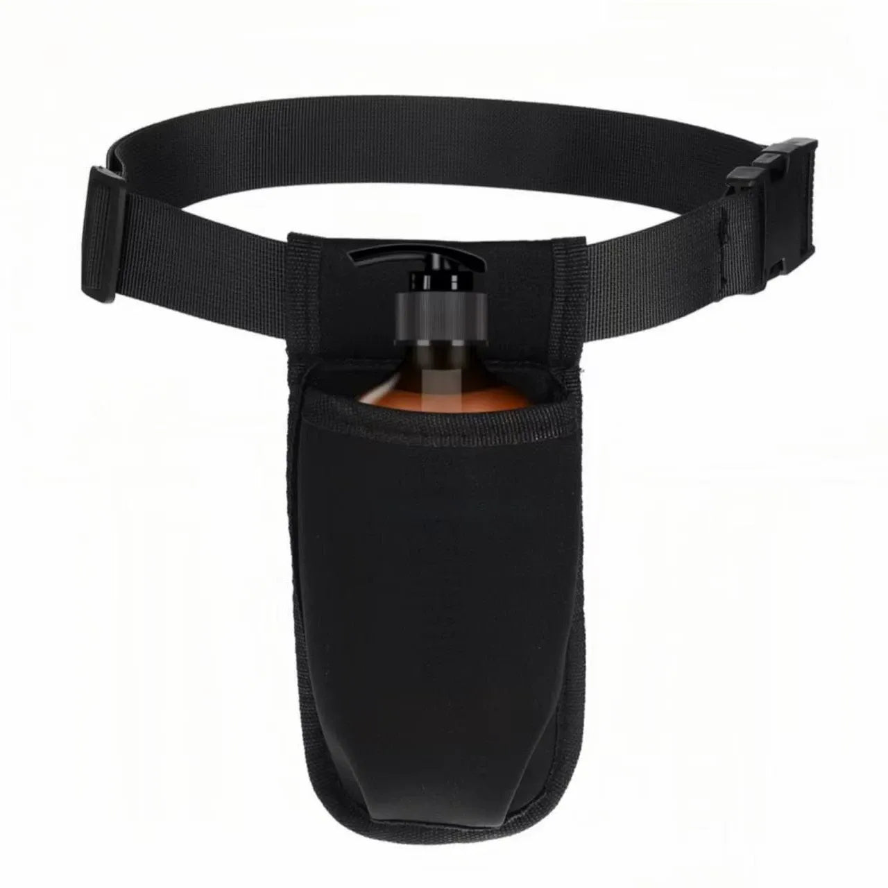 Essential oil bottle sorting bottle storage bag Aromatherapy liquid shower gel bag Massage technician tool waist bag（Black single tube）