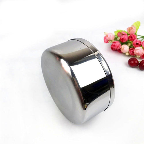 2pcs Silver Metal Ashtray with a Lid for Cigarettes - Windproof Outdoor Ashtrays Can Patio Outdoor Indoor Decorative Fancy Ash Tray