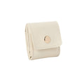 2pcs Mini Travel Jewelry Bag, Mini Travel Jewelry Roll Bag with Buckle, Portable Foldable Multifunctional Jewelry Travels Pouch for Earrings, Rings, Necklaces (White)