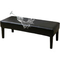 Waterproof Dining Bench Cover, Washable Durable Bench Covers Slipcover, Rectangle Bench Seat Covers for Dining Room Living Room Kitchen(Black)