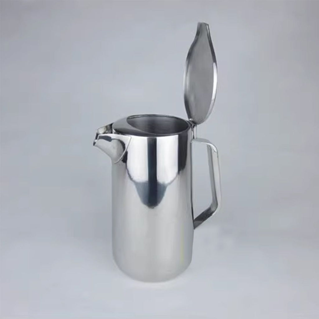 1.8L Stainless Steel Pitcher with Lid, Large Capacity, 201 Stainless Steel, Iced Tea Pitcher for Coffee, Juice and Homemade Beverages