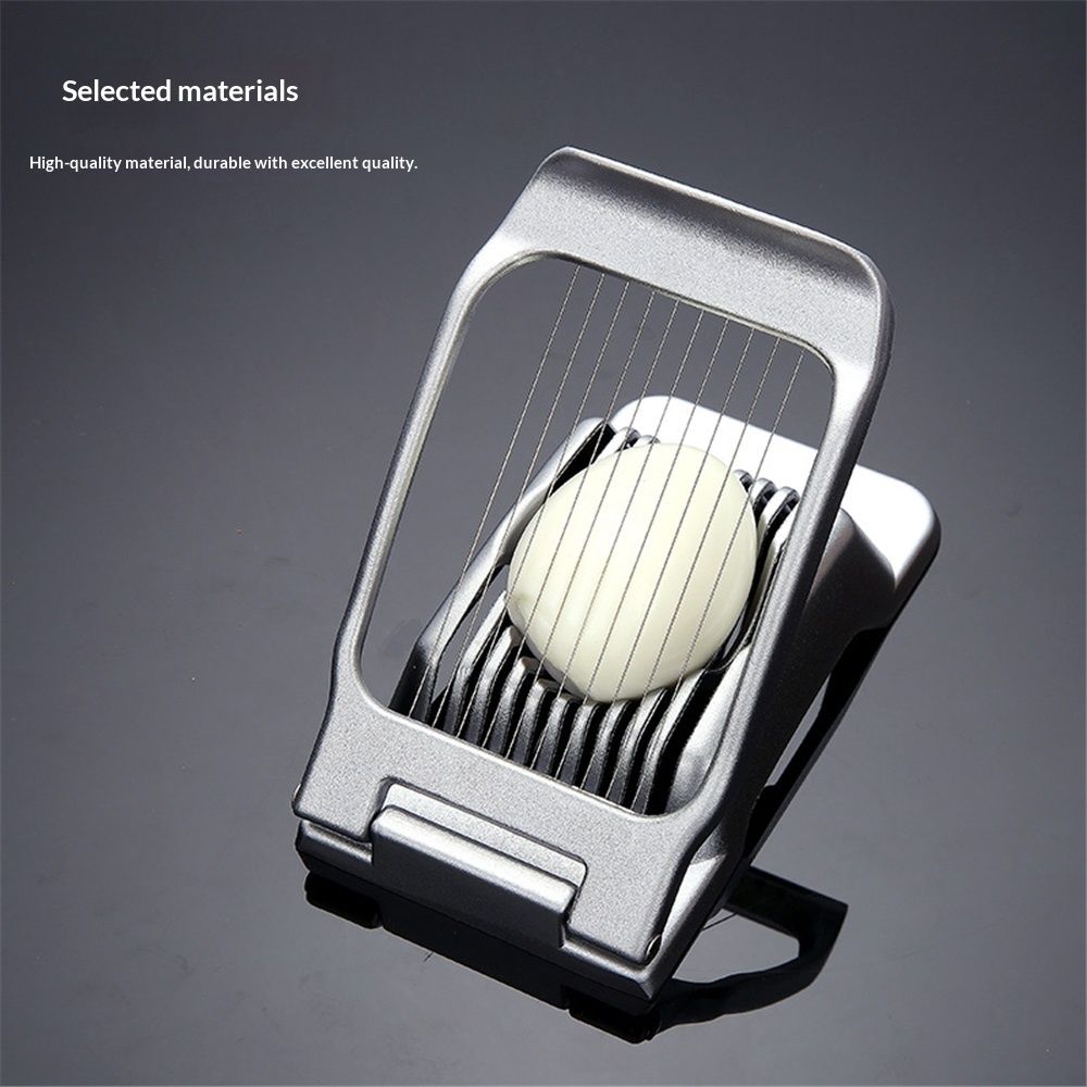 Egg Slicer for Hard Boiled Eggs Egg Cutter Strawberry Slicer Heavy Duty Aluminium Tomato Slicer Stainless Steel Wire Multipurpose Egg Slicer Dicer for Soft Fruit Mushroom Home Use