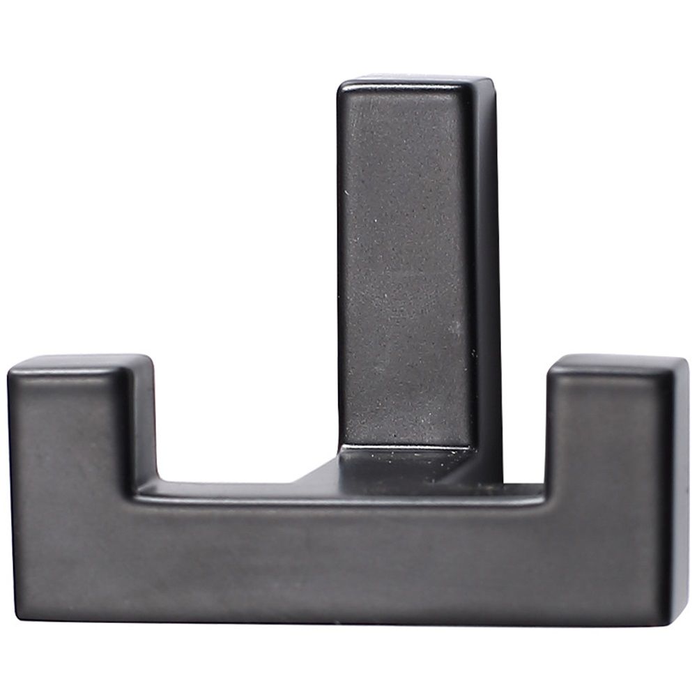 2 Pack Heavy Duty Double Claw Coat Hook Wall Mount with Screw Retro Double Coat Hook Utility Hook for Coats, Scarves, Bags, Towels, Keys, Hats, Mugs, Hats (Black)