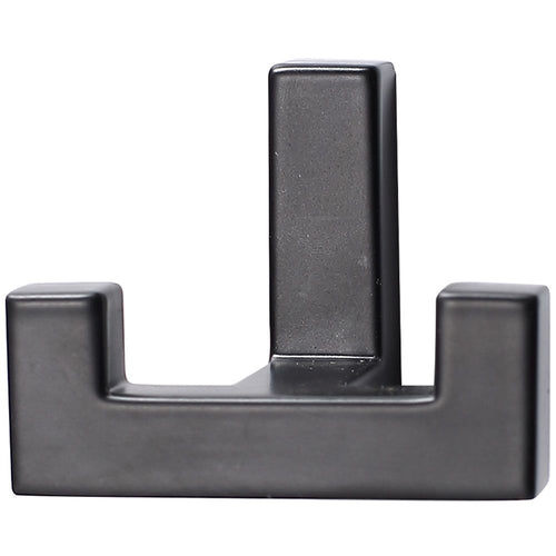 2 Pack Heavy Duty Double Claw Coat Hook Wall Mount with Screw Retro Double Coat Hook Utility Hook for Coats, Scarves, Bags, Towels, Keys, Hats, Mugs, Hats (Black)