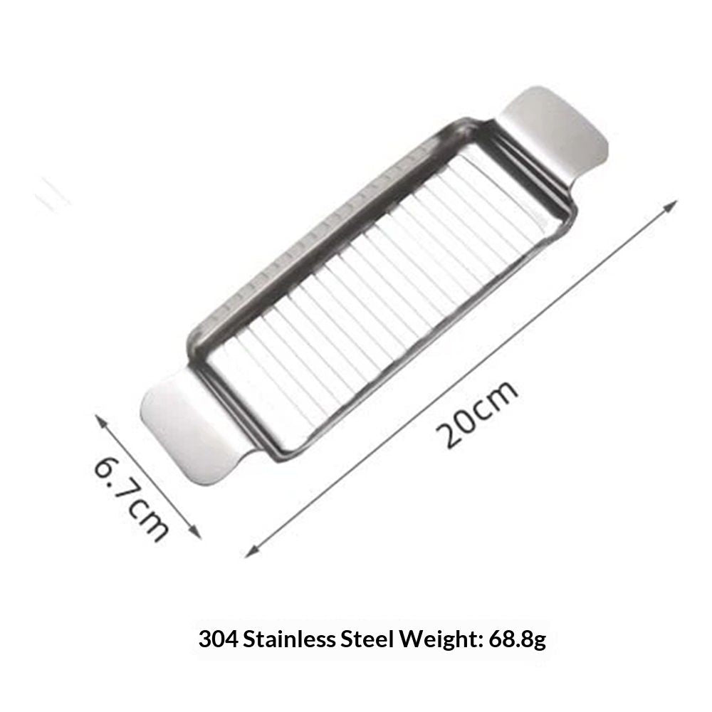 Stainless Steel Butter & Cheese Slicer –  Ergonomic Handle, Multipurpose Handheld Food Cutter for Butter, Cheese & Soft Fruits, Dishwasher Safe