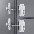 Heavy Duty Combination Refrigerator Lock (2 Pack) - Cabinet Locks Baby Proofing, No Drilling Adhesive Fridge Locks, for Fridge, Cabinets, Drawers, Window and Child Safety Cabinet Lock（white）