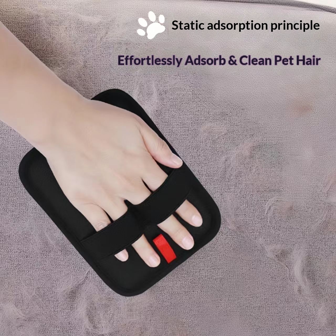 Pet Hair Remover Gloves for Cats & Dogs, Electrostatic Pet Hair Removal Gloves Brush for Pets Hair,  Animal Fur Removal Tool, Reusable Cats & Dogs Grooming Gloves for Hair Removal (2pcs)