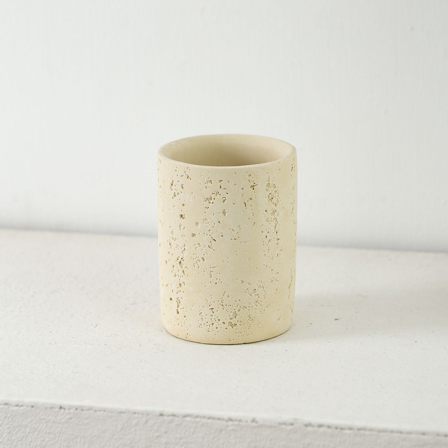 Small toothbrush holder for bathroom countertop, bohemian farmhouse style, multifunctional organizer, rust resistant and durable