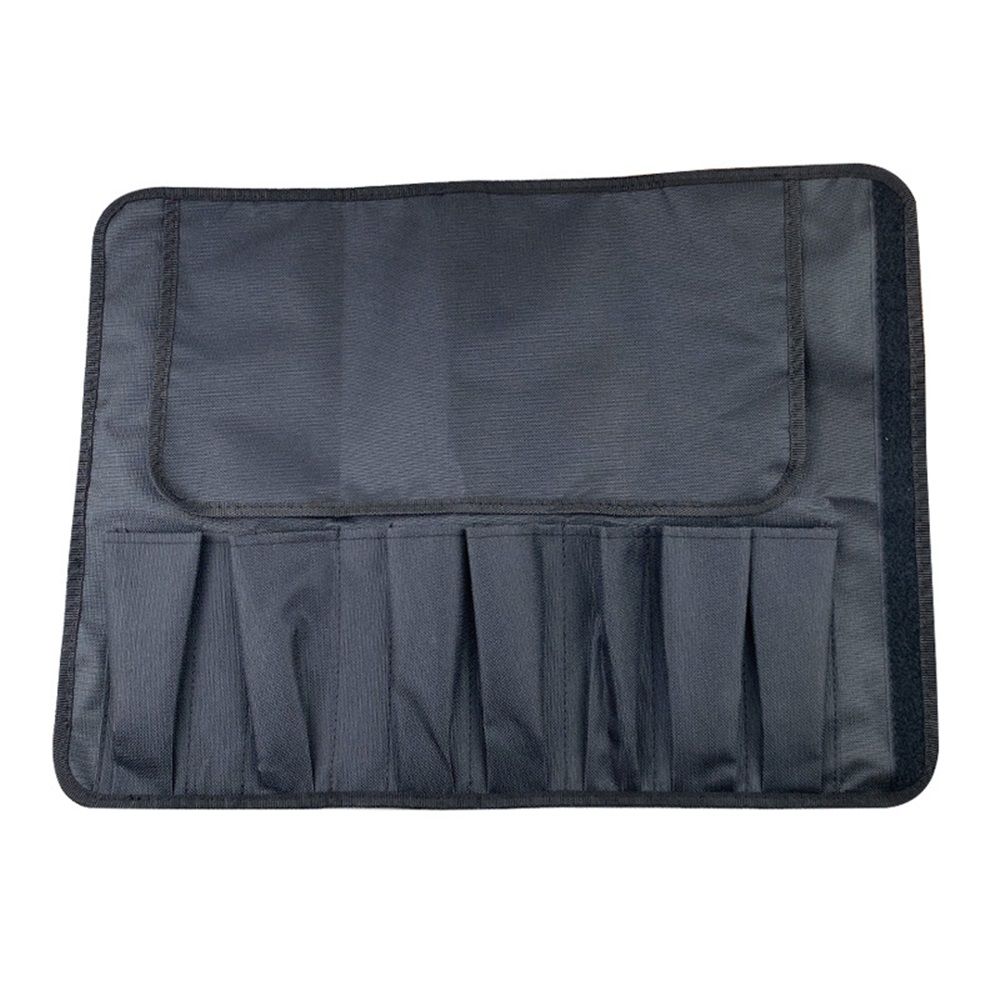 Chef knife roll bag, portable canvas box, can hold up to kitchen knives, Chinese and Western dish knife storage bag, knife chef tool storage bag, Oxford cloth（black）