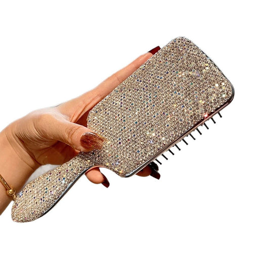 1-piece brush set for exfoliating, foaming, exfoliating, massaging, shiny, compact comb shaped air cushion comb, suitable for both wet and dry use by women (white)