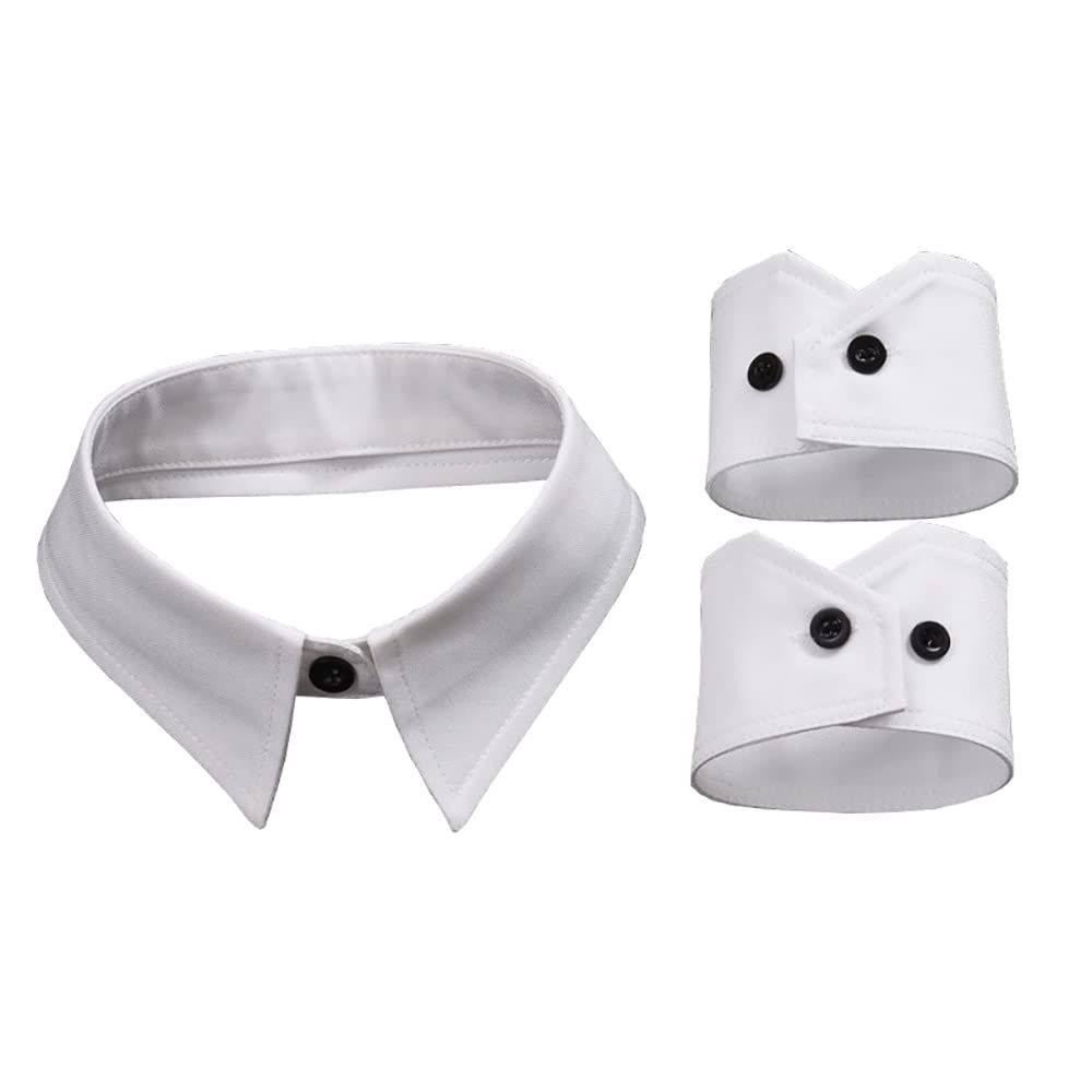 Detachable  Collar Lapel Choker and Wrist Cuffs, False Sleeves Shirt sleeves with a simple and fashionable temperament