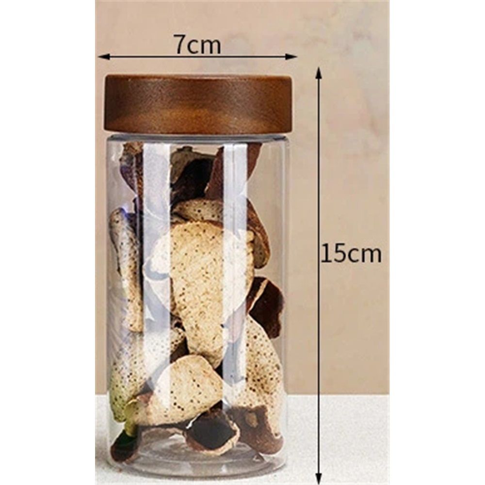 440ml food storage jar, premium transparent container jar, kitchen coffee jar, tea jar, biscuit jar, nut jar, spice jar, candy jar, overnight oatmeal jar (medium)