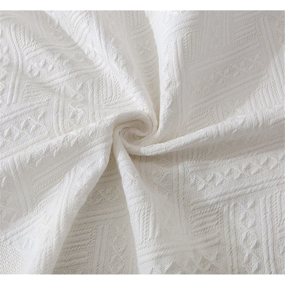 White Table Cloth Rectangle 90*90cm, Cotton Linen White Tablecloth for Rectangle Tables, Washable Farmhouse Soft Boho Tablecloth for Party, Holiday, Picnic, Dining, Outdoor, Wedding