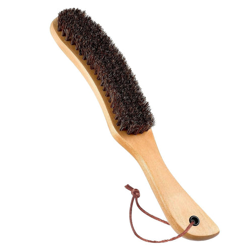 2pcs Hat Brush - Clean Western Cowboy Hat,  Hat & Baseball Cap, Horsehair Bristle Garment Brush Remove Cat Hair Dust for Suits, Suede, Cashmere,