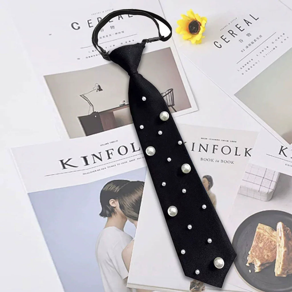 Black pre tied tie paired with adjustable unified tie, elegant tie suitable for parties, dances, and banquet dates（black）