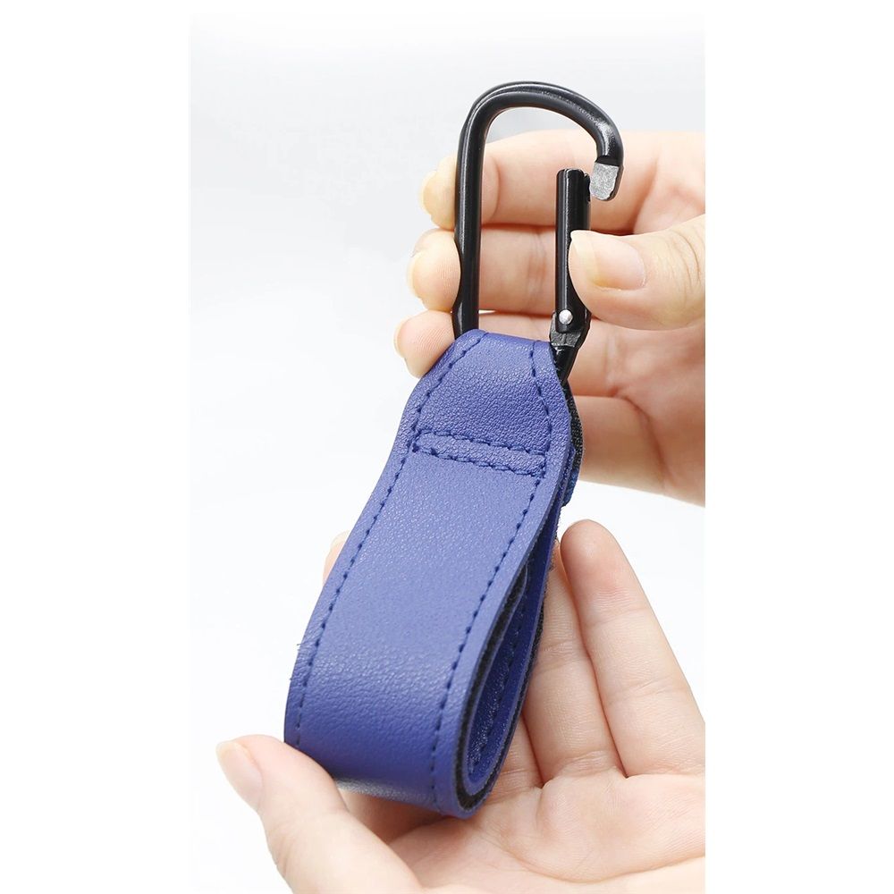 4 Pcs  Baby Stroller Hooks for Hanging | Multipurpose Stroller Straps with Durable and Stylish Stroller Clips for Diaper Bags | The Perfect Mummy Hook for Pram, Wheelchair, (Blue)