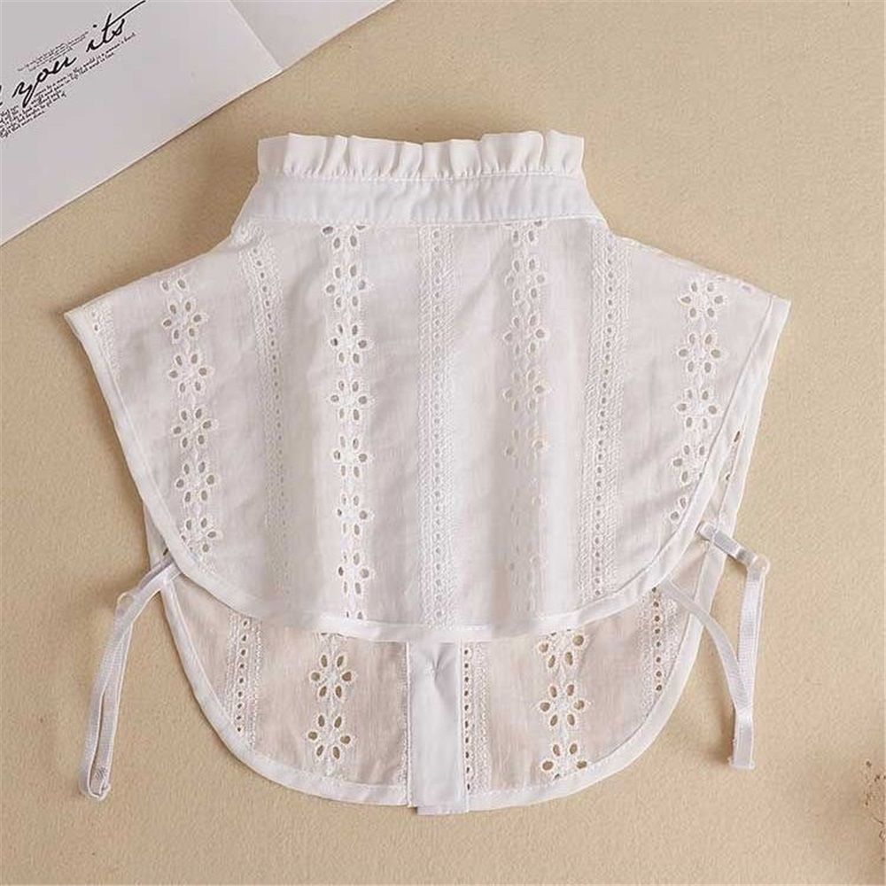2 pieces of women's fake collars, new style, pure cotton jacquard, fungus edge decoration shirt collar, autumn and winter new style, professional fake collar