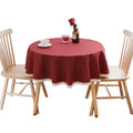 Waterproof/Spill Proof/Stain Resistant/Wrinkle Free/Oil Proof - for Banquet, Parties, Dinner,Wedding,Holiday,Red, Round 90cm