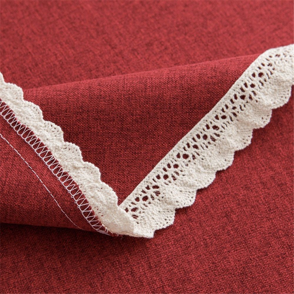 Waterproof/Spill Proof/Stain Resistant/Wrinkle Free/Oil Proof - for Banquet, Parties, Dinner,Wedding,Holiday,Red, Round 90cm