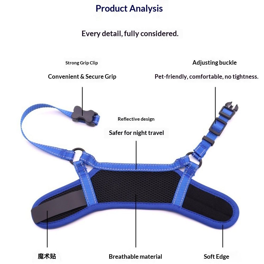 Dog Muzzle for Large Dogs, Stop Biting,Barking,Chewing, Soft Muzzle with Reflective & Adjustable Strap,Breathable Dog Mouth Guard for Biting Chewing Grooming (Sky Blue, L)