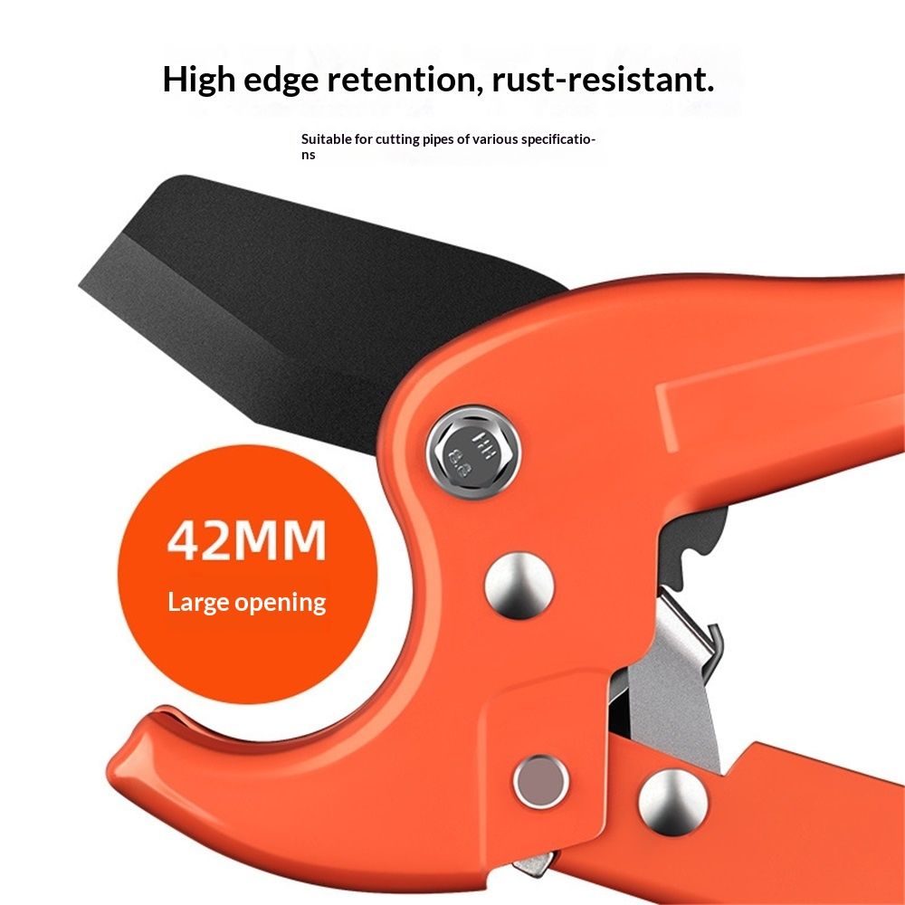 PVC Pipe Cutter, Ratcheting PVC Pipe Cutter Tool, Pipe Cutters PVC, PVC Pipe Shears, PVC Cutter, Plastic Pipe Cutter, PEX Pipe Cutter, PVC Cutter Tool, PVC Ratchet Cutter（42mm）