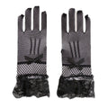 2pcs Women Lace Gloves Elegant Short Lace Tea Party Gloves for Women Dinner Party Wedding Wedding sleeves（black）