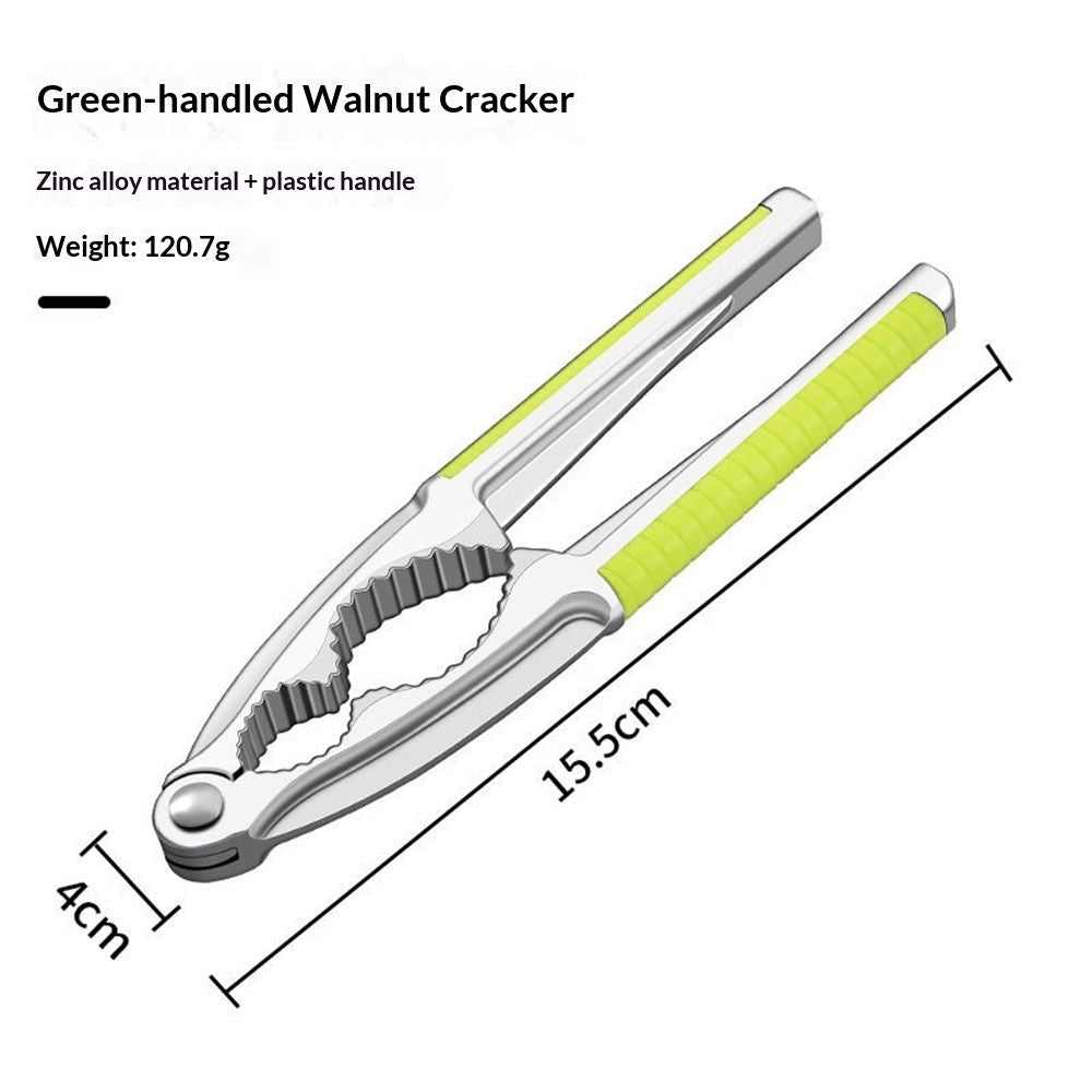 2pcs Nut Crackers Nutcracker for Walnuts, Tool for Nuts, Nut Cracker Kitchen Tool, Sturdy Nutcrackers Opener Tool Walnuts Pecan Nut, Hazelnuts, Almonds Brazil Nuts Or Other Nuts（Green）