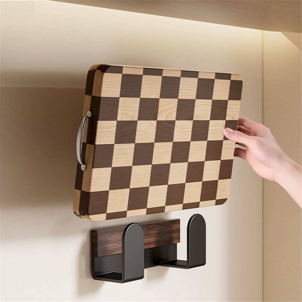 Adhesive board rack, wall mounted steel adhesive board rack storage rack, self-adhesive, kitchen cooking utensil tool rack(cutting board rack)