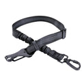 Dog Seat Belt 3-in-1 Car Harness for Dogs Adjustable Safety Seatbelt for Car Reflective Bungee Dog Car Harness with Clip Hook Latch & Buckle, Swivel Carabiner (Black)