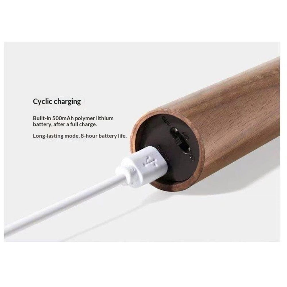 Operated Wall Sconces, Motion Sensor Night Light Magnetic Wall Light Rechargeable Wall Sconce, Peel and Stick Sconce Lights for Bedside Stair Hallway（Brown+tricolor dimming/human body sensing）