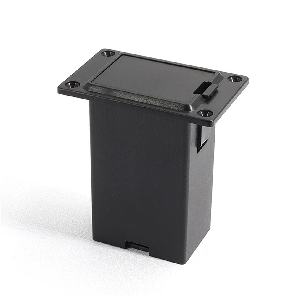 2 Set Black Guitar Pickup Battery Box,Battery Guitar Case,Acoustic Guitar Pickup Parts,Case Holder Replacement ,Pickup Shell Cover Installed on Guitar Bass with 9V Battery Box (only Battery Boxs)