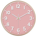 12 Inch Wall Clock, 3D Number Quartz Battery Operated Silent Non-Ticking Round Wall Clocks for Office Bedroom Decorative（Battery not included）