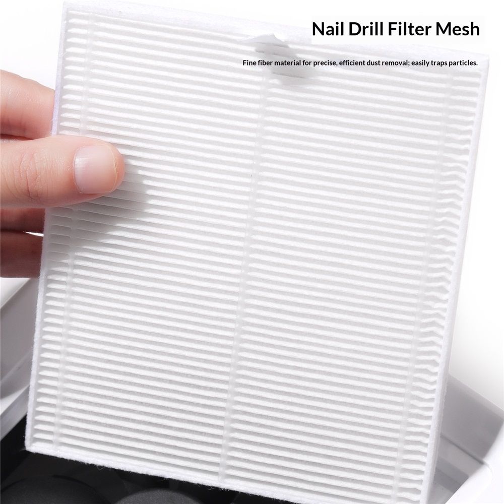 Nail Dust Collector – Powerful Nail Vacuum Fan 40W Dust Collector Extractor Electric Dust Suction Machine with Reusable Filter, Low Noise