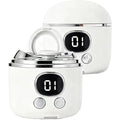 Electric Nail Clipper【Magnifier Assistance】Clear Vision, Precise Trimming (White)(Suitable for Families,Seniors)