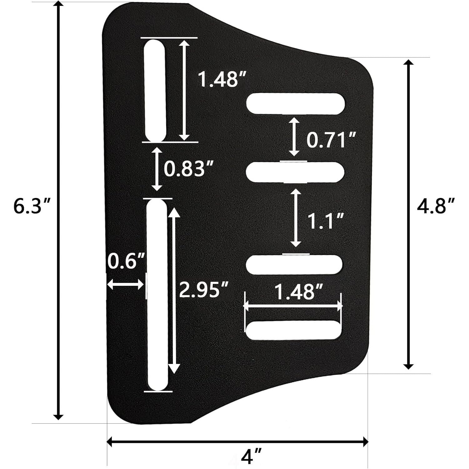 Bed Frame Brackets Adapter, Headboard Brackets for Metal Bed Frame,Headboard Attachment Kit,2Pcs Queen Bed Modification Plate
