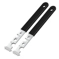 2-in-1 Paver Removal Tool with Hex Wrench, 2 Pcs Set Paver Puller Tool with Double Joint Scraper, Micro-Tooth Groove & Non-Slip Handle for Removing Pavers, Bricks, Blocks & Tightening Hex Nuts