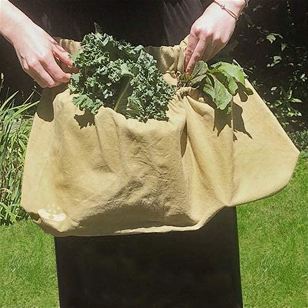 Harvest & Weeding Waist Apron with Pockets | Berry Picker/Garden Apron/Foraging Bag for Harvest - Vegetables, Fruits