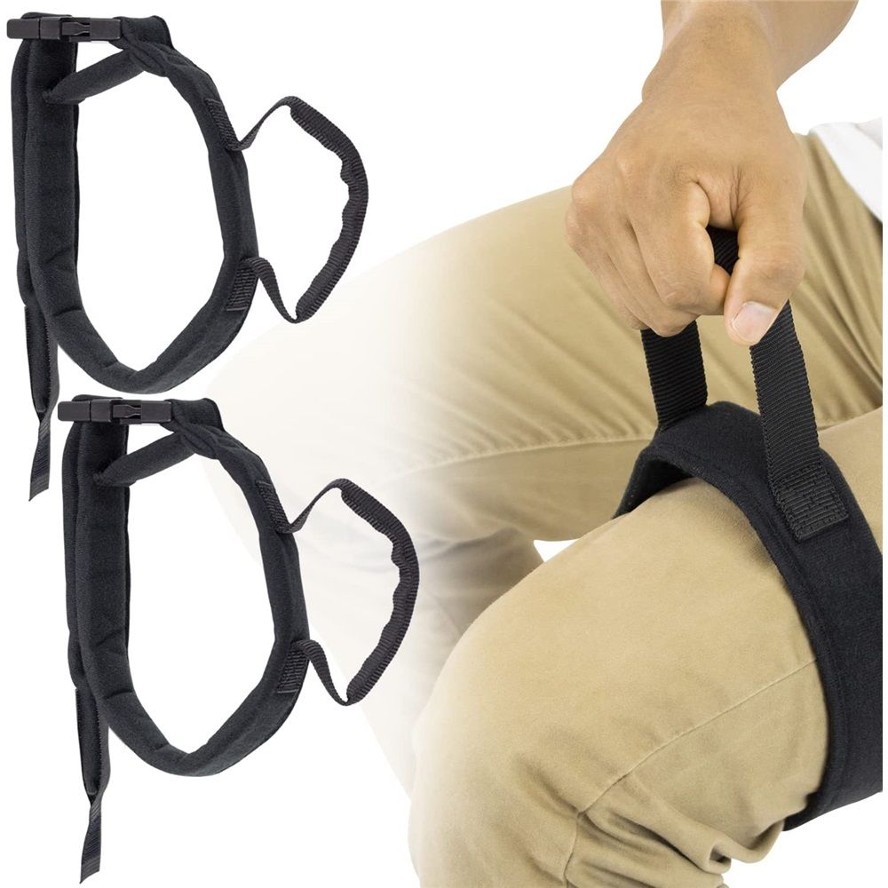 2 pairs Thigh Lifter Strap (4 Pack) - Pull Up Assistance Band - Medical Equipment Padded Wrist Tool For Leg Movement - Transfer Device For Limited Mobility, Knee Recovery